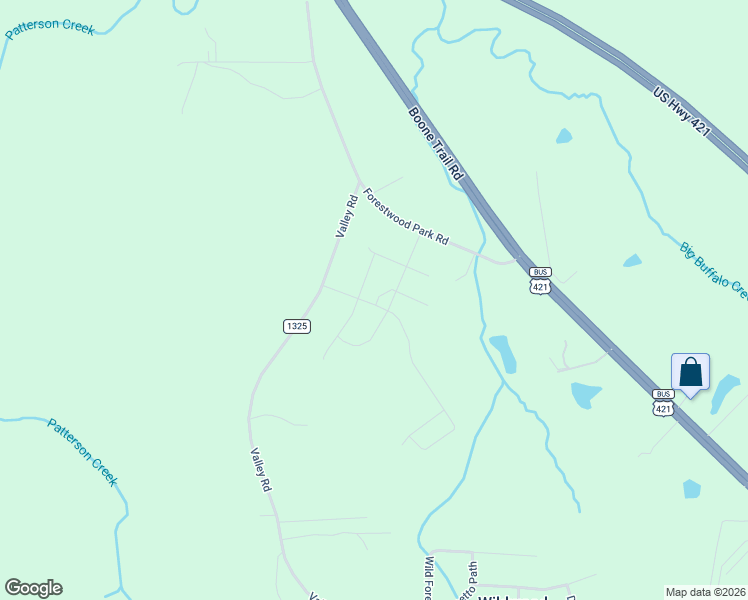 map of restaurants, bars, coffee shops, grocery stores, and more near 2916 Valley Road in Sanford