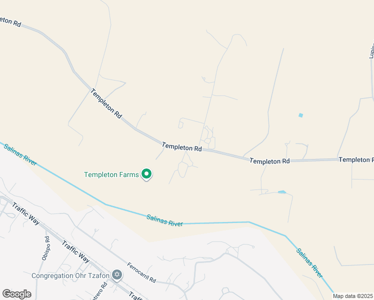 map of restaurants, bars, coffee shops, grocery stores, and more near 1877 Templeton Road in Templeton