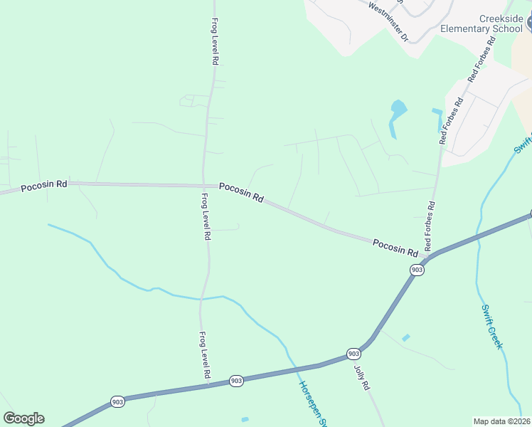 map of restaurants, bars, coffee shops, grocery stores, and more near 735 Pocosin Road in Winterville
