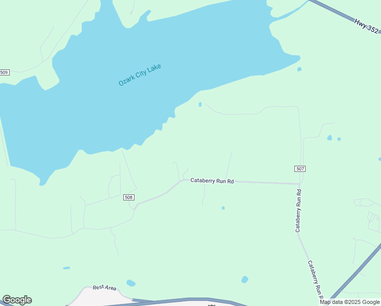 map of restaurants, bars, coffee shops, grocery stores, and more near 1740 Cataberry Run Road in Ozark