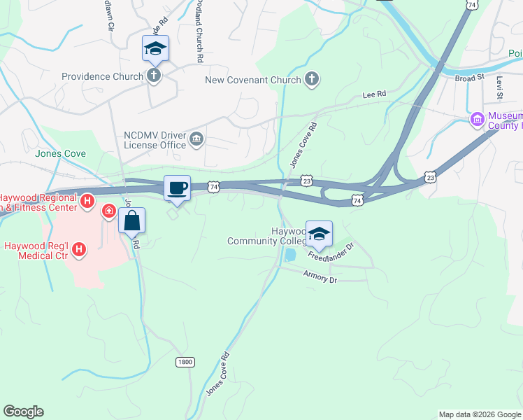 map of restaurants, bars, coffee shops, grocery stores, and more near 69 Vancott Court in Clyde