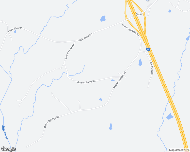 map of restaurants, bars, coffee shops, grocery stores, and more near 6139 Auman Farm Rd in Seagrove