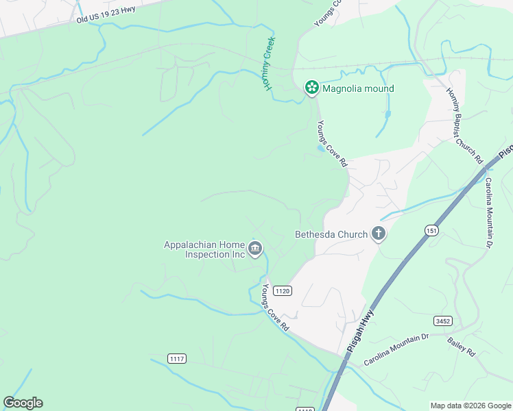 map of restaurants, bars, coffee shops, grocery stores, and more near 42 Parker Drive in Candler