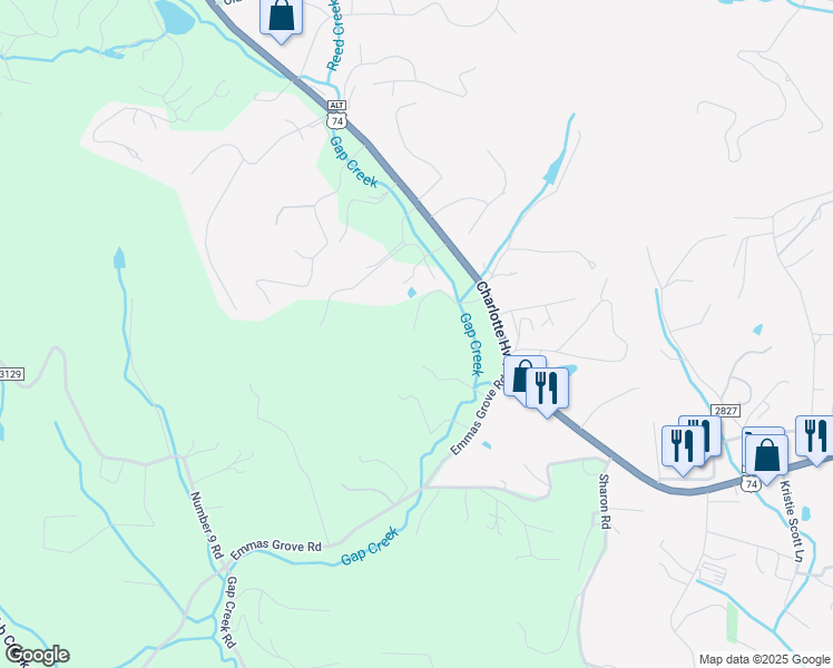 map of restaurants, bars, coffee shops, grocery stores, and more near 30 Southwinds Road in Fairview