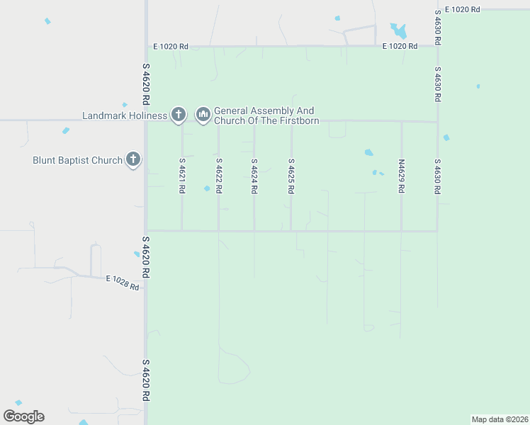 map of restaurants, bars, coffee shops, grocery stores, and more near 462419 East 1026 Road in Sallisaw