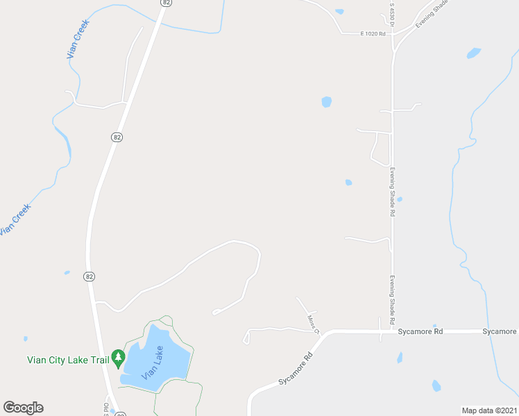 map of restaurants, bars, coffee shops, grocery stores, and more near 106 S Thornton Street in Vian