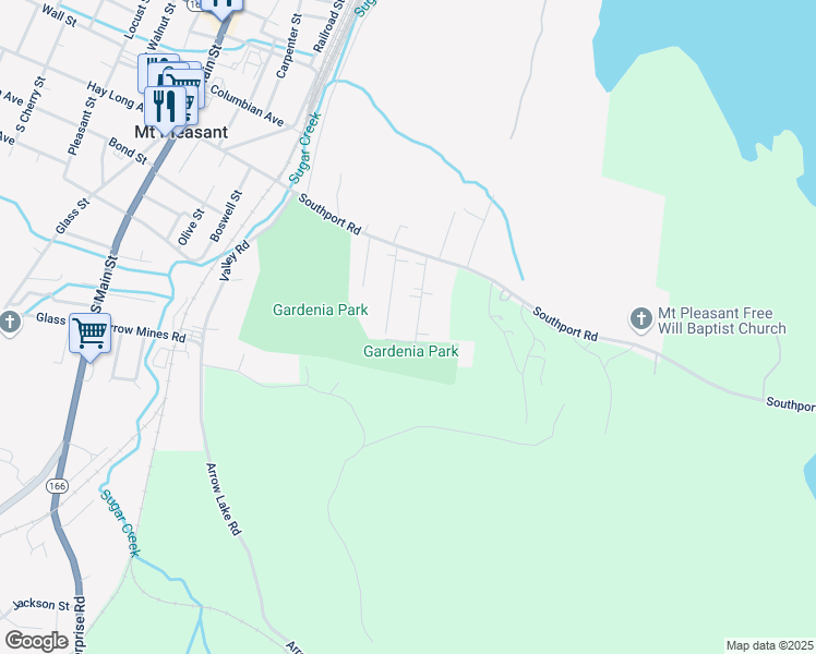 map of restaurants, bars, coffee shops, grocery stores, and more near 123 Gardenia Street in Mount Pleasant