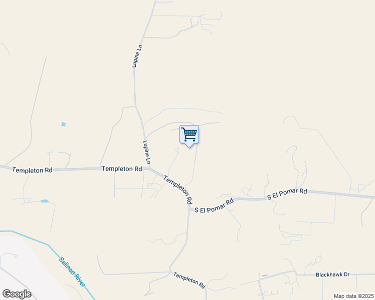 map of restaurants, bars, coffee shops, grocery stores, and more near 2985 Templeton Road in Templeton