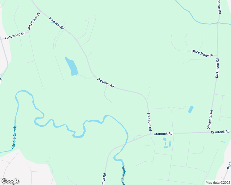 map of restaurants, bars, coffee shops, grocery stores, and more near 535 Freedom Road in Smithfield