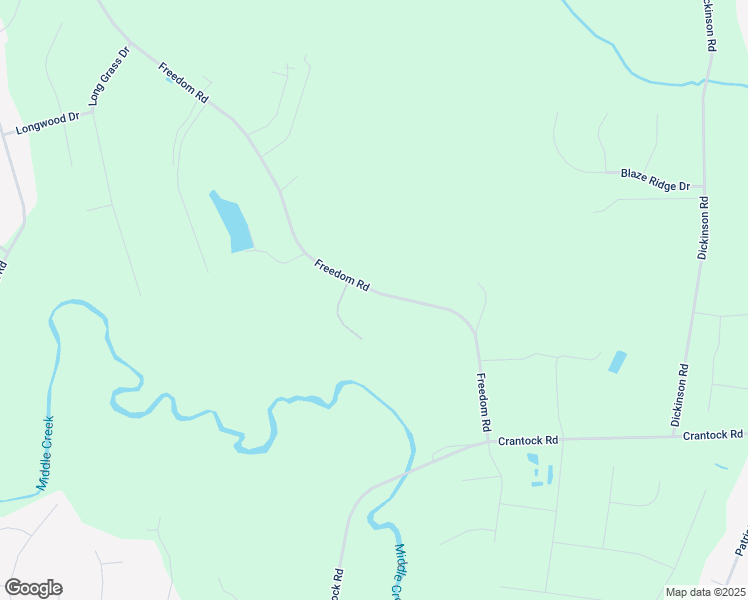 map of restaurants, bars, coffee shops, grocery stores, and more near 535 Freedom Road in Smithfield