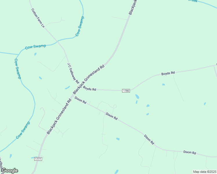 map of restaurants, bars, coffee shops, grocery stores, and more near 4197 Boyds Road in Grimesland