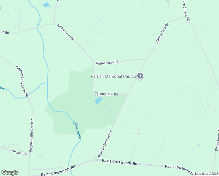 map of restaurants, bars, coffee shops, grocery stores, and more near 1588 Batten Farm Road in Selma