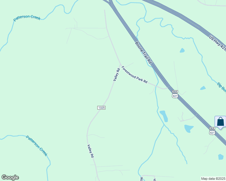 map of restaurants, bars, coffee shops, grocery stores, and more near 2916 Valley Road in Sanford