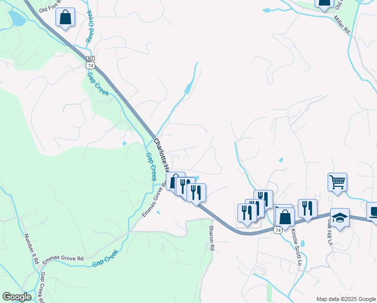 map of restaurants, bars, coffee shops, grocery stores, and more near 115 Clay Street in Fairview