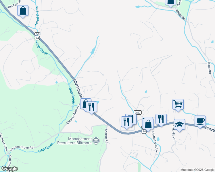 map of restaurants, bars, coffee shops, grocery stores, and more near 35 Spring Lane in Fairview