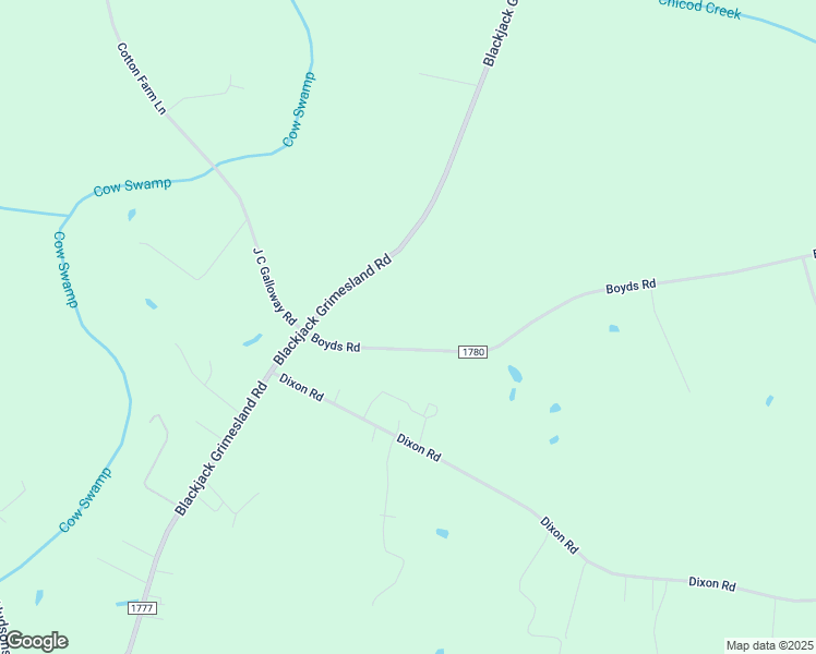 map of restaurants, bars, coffee shops, grocery stores, and more near 4197 Boyds Road in Grimesland