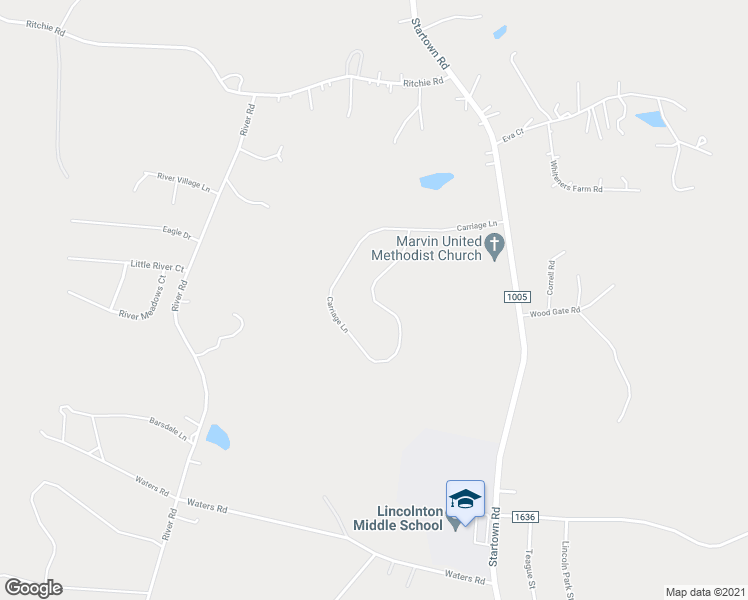 map of restaurants, bars, coffee shops, grocery stores, and more near 2590-2594 Carriage Ln in Lincolnton