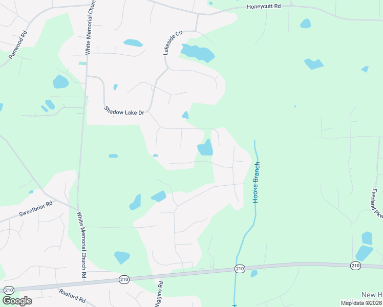 map of restaurants, bars, coffee shops, grocery stores, and more near 3003 Red Circle in Johnston County