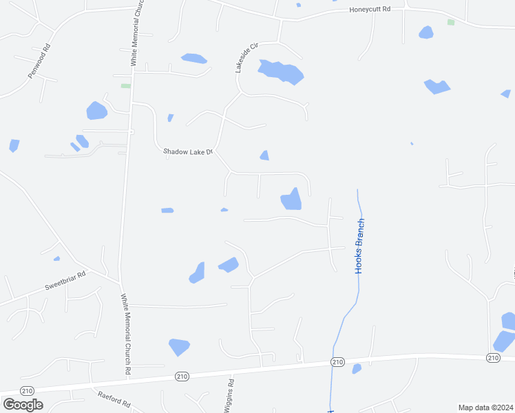 map of restaurants, bars, coffee shops, grocery stores, and more near 3008 Red Circle in Johnston County