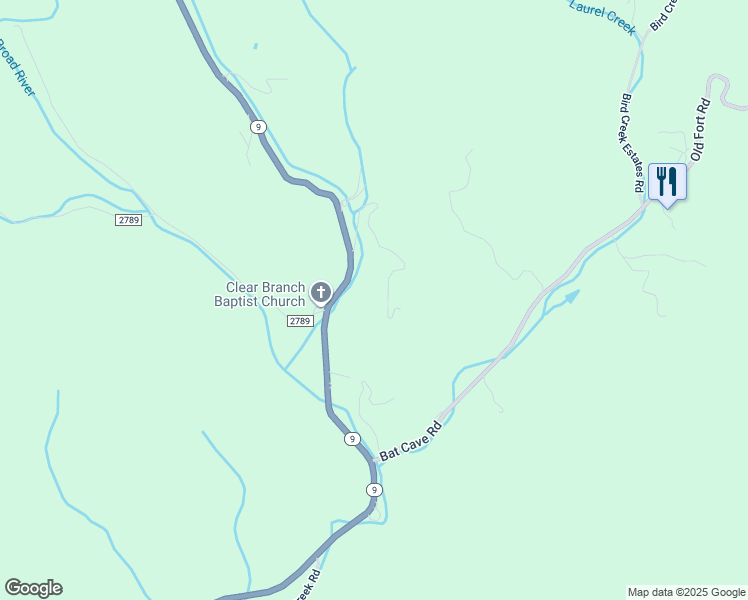 map of restaurants, bars, coffee shops, grocery stores, and more near 97 Havens Creek Road in Black Mountain