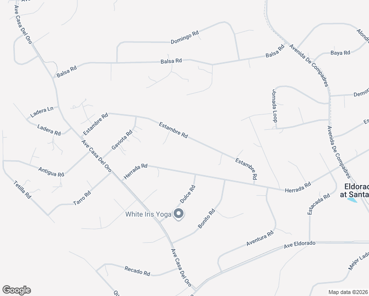 map of restaurants, bars, coffee shops, grocery stores, and more near 27 Estambre Road in Santa Fe
