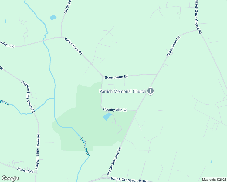 map of restaurants, bars, coffee shops, grocery stores, and more near 1588 Batten Farm Road in Selma