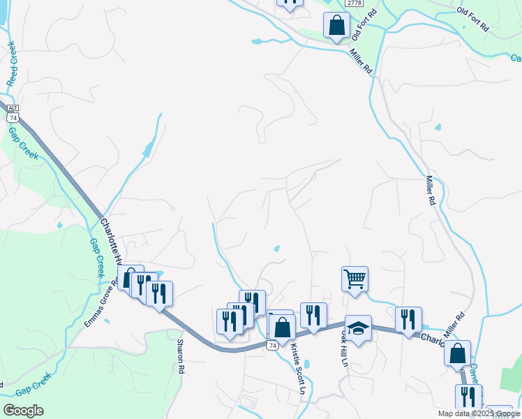 map of restaurants, bars, coffee shops, grocery stores, and more near 19 Cowan Lane in Fairview