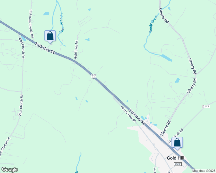 map of restaurants, bars, coffee shops, grocery stores, and more near 13355 U.S. 52 in Gold Hill