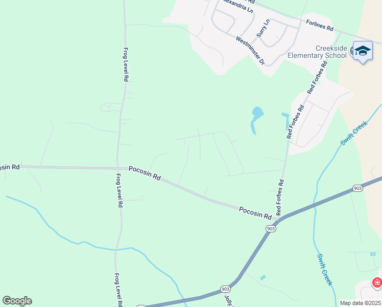map of restaurants, bars, coffee shops, grocery stores, and more near 2715 Raymonds Lane in Winterville