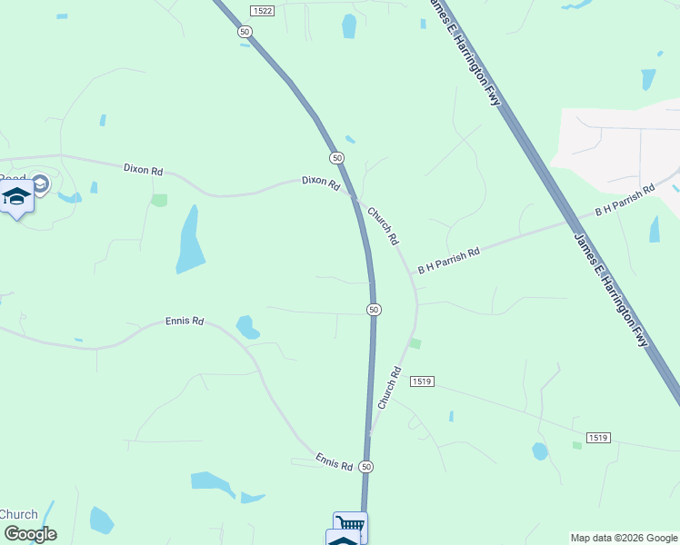 map of restaurants, bars, coffee shops, grocery stores, and more near 130 Brett Circle in Benson