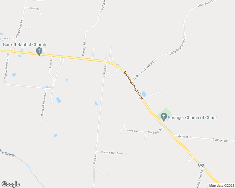 map of restaurants, bars, coffee shops, grocery stores, and more near 199 Hummingbird Cove in Hohenwald