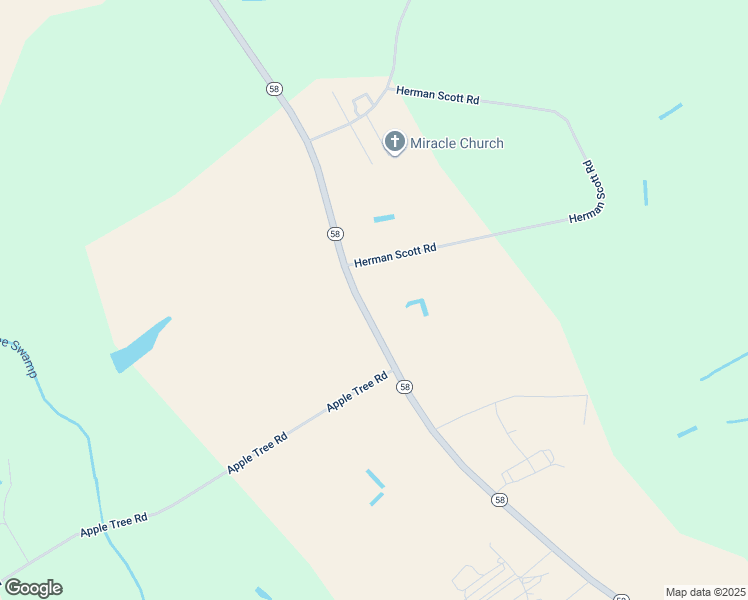 map of restaurants, bars, coffee shops, grocery stores, and more near 7594 North Carolina 58 in Stantonsburg