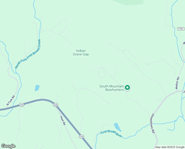 map of restaurants, bars, coffee shops, grocery stores, and more near 565 John Hudson Road in Bostic