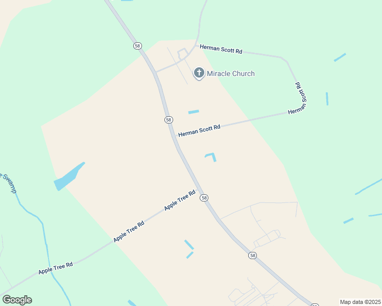 map of restaurants, bars, coffee shops, grocery stores, and more near 7594 North Carolina 58 in Stantonsburg
