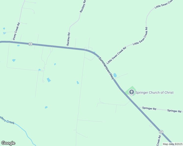 map of restaurants, bars, coffee shops, grocery stores, and more near 101-199 Hummingbird Cove in Hohenwald