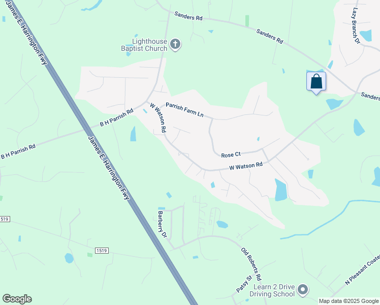 map of restaurants, bars, coffee shops, grocery stores, and more near 800 West Watson Road in Benson