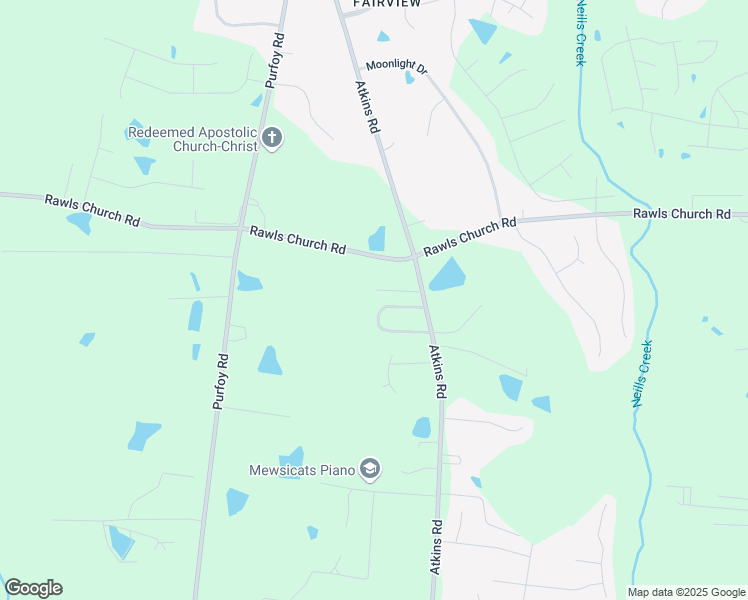 map of restaurants, bars, coffee shops, grocery stores, and more near 171 Atkins Place Circle in Fuquay Varina