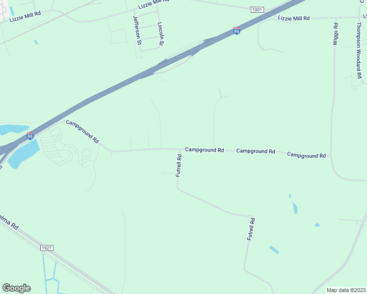 map of restaurants, bars, coffee shops, grocery stores, and more near 1031 Campground Road in Selma
