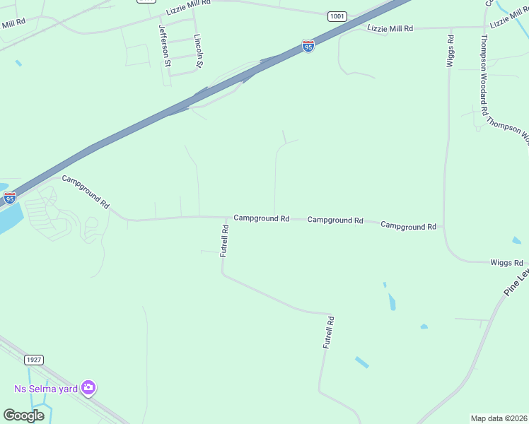 map of restaurants, bars, coffee shops, grocery stores, and more near 21 Serenity Pointe Drive in Selma