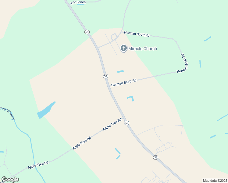 map of restaurants, bars, coffee shops, grocery stores, and more near 7640 North Carolina 58 in Stantonsburg