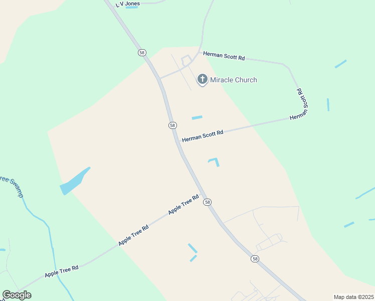 map of restaurants, bars, coffee shops, grocery stores, and more near 7640 North Carolina 58 in Stantonsburg