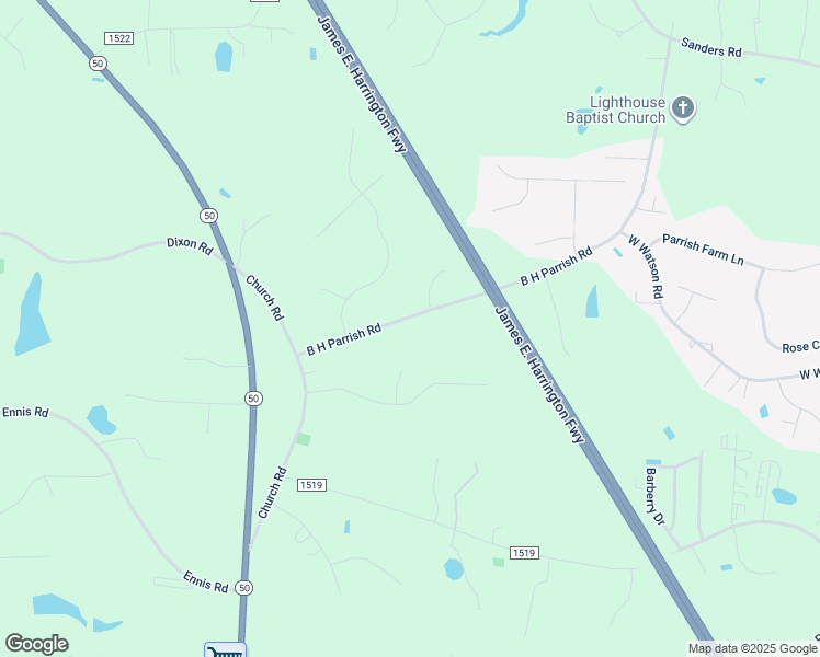 map of restaurants, bars, coffee shops, grocery stores, and more near 212 B H Parrish Road in Benson