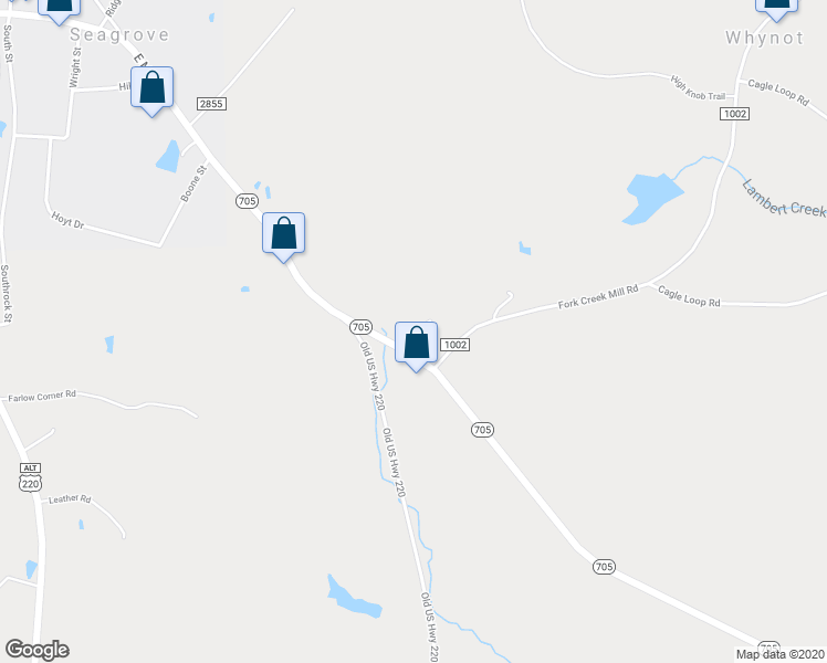 map of restaurants, bars, coffee shops, grocery stores, and more near 6074 Susan Drive in Seagrove
