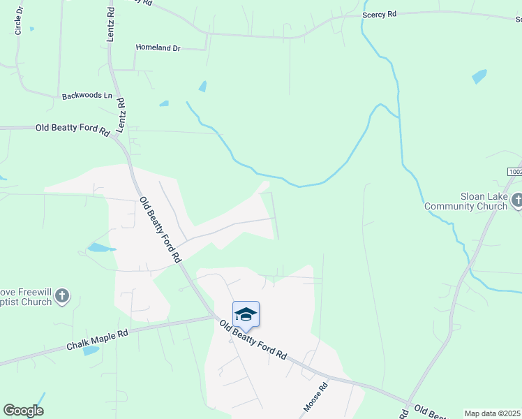 map of restaurants, bars, coffee shops, grocery stores, and more near 491 Castlegate Way in China Grove