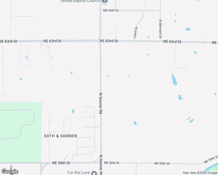 map of restaurants, bars, coffee shops, grocery stores, and more near 6001 North Sooner Road in Oklahoma City