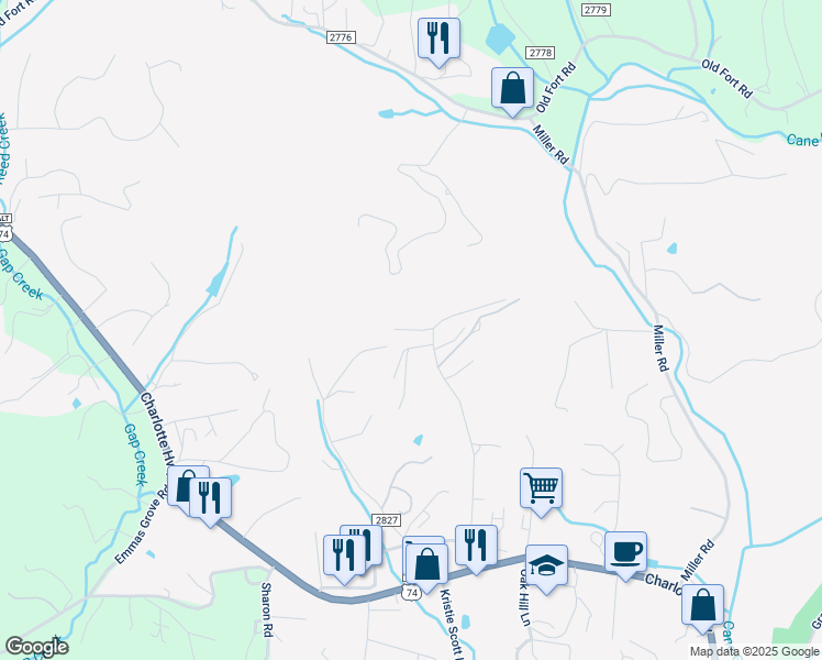 map of restaurants, bars, coffee shops, grocery stores, and more near Ashton Drive in Fairview