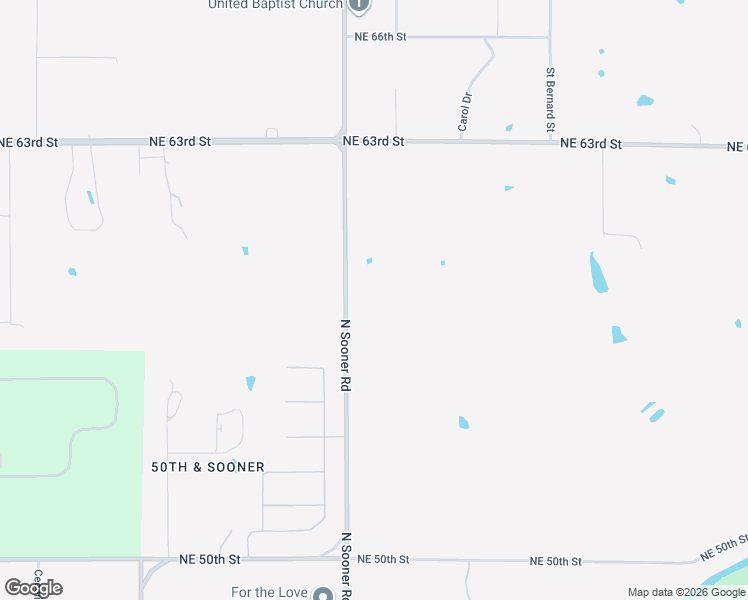 map of restaurants, bars, coffee shops, grocery stores, and more near 6001 North Sooner Road in Oklahoma City