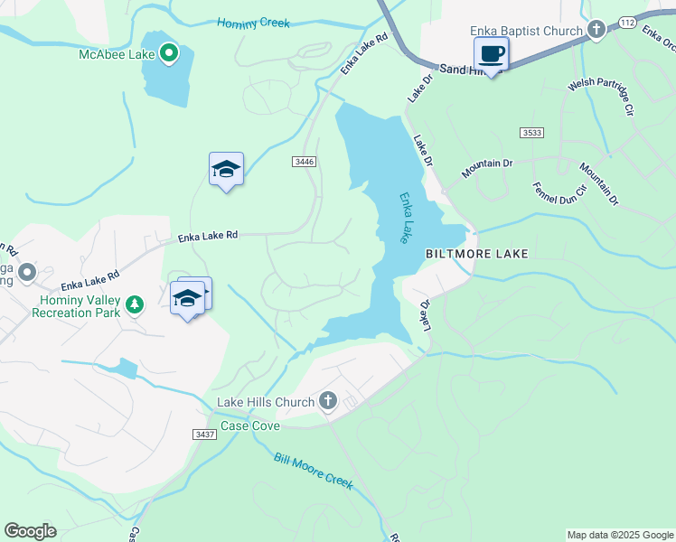 map of restaurants, bars, coffee shops, grocery stores, and more near 55 Orvis Stone Circle in Candler