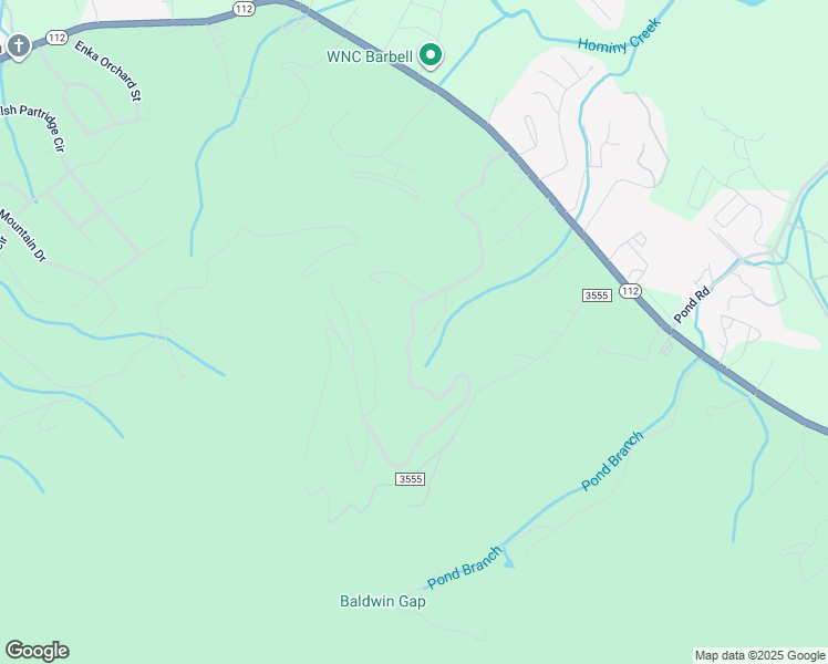 map of restaurants, bars, coffee shops, grocery stores, and more near 446 Gaston Mountain Road in Asheville