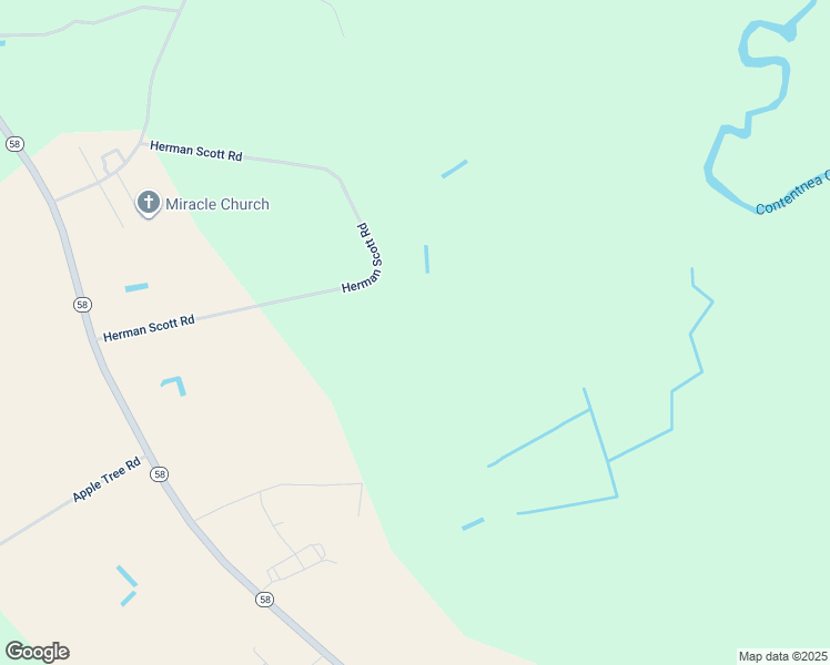 map of restaurants, bars, coffee shops, grocery stores, and more near 650 Herman Scott Road in Stantonsburg